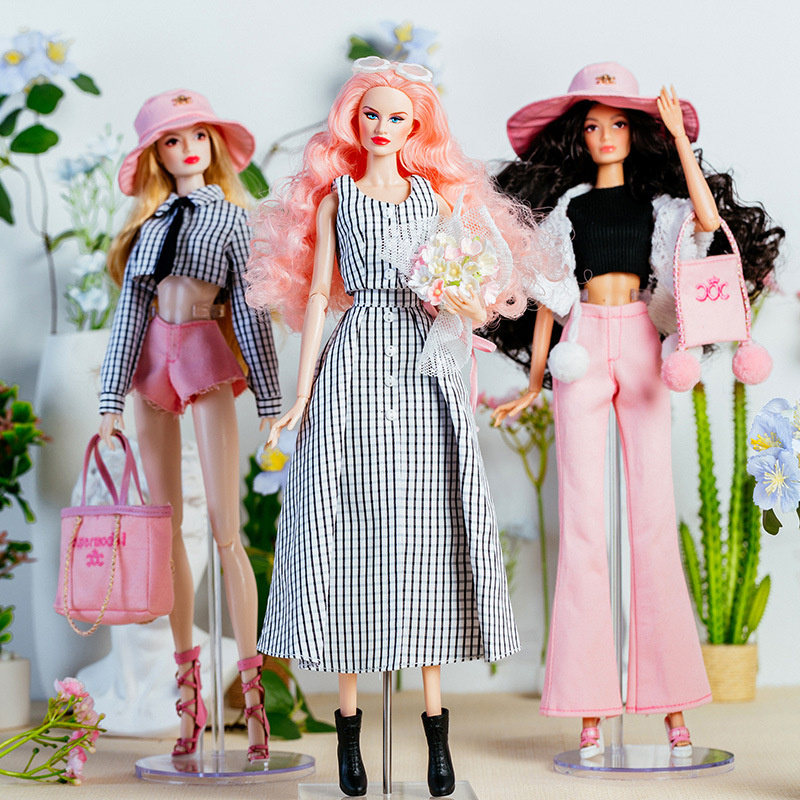 Philodendron Pink Princess - Setelan Pakaian Boneka Supermodel 32Cm Kemeja