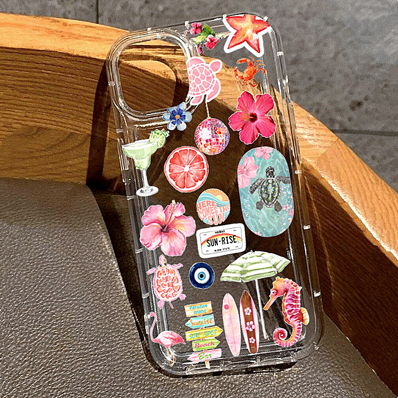 Plants X - Casing Bening Gambar Papan Selancar Bunga