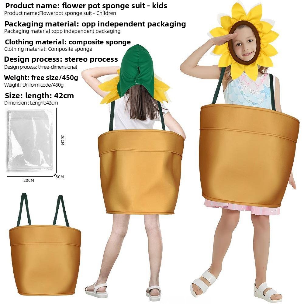Plant Parent Costume - Kostum Cosplay Aktivitas Orang Tua-Anak di