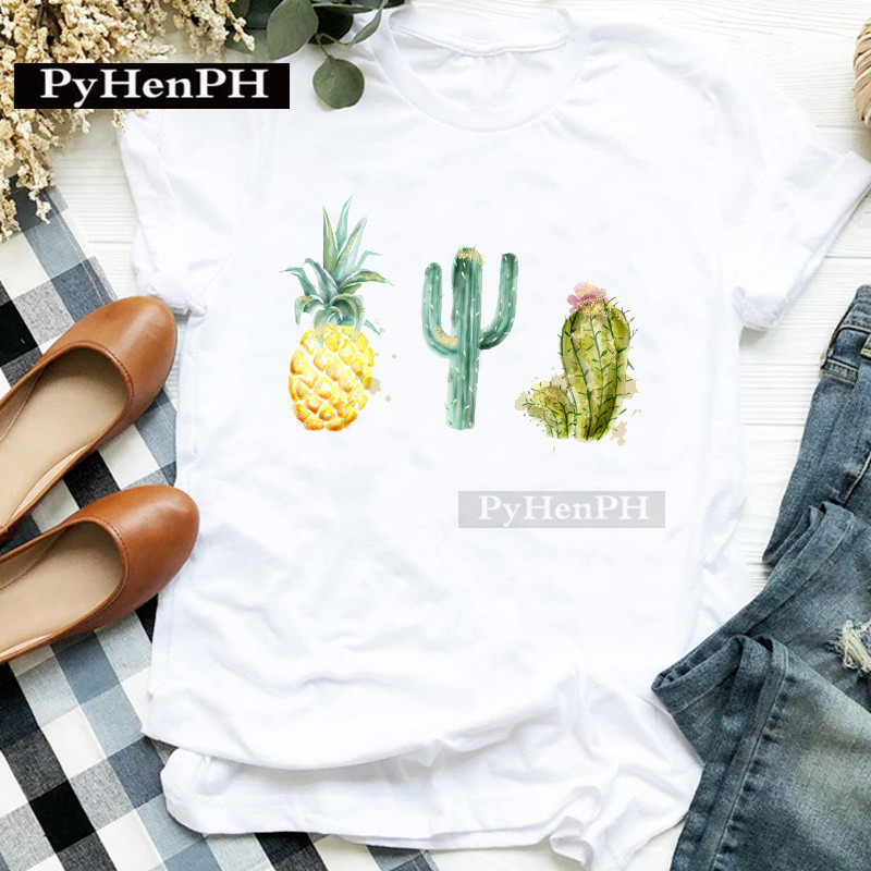 Kaos Wanita Motif Kaktus Lenga - Parent Of Plant ulasan dan harga