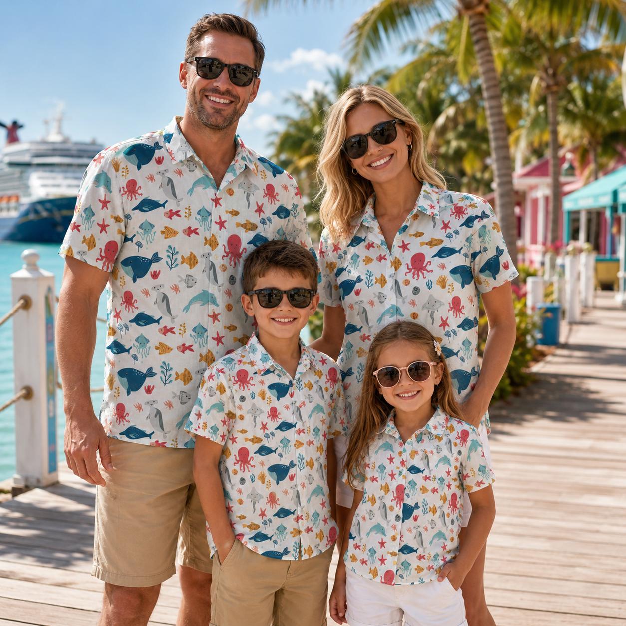 Kemeja Anak Hawaii Motif Bunga - Parent Of Plant ulasan dan harga