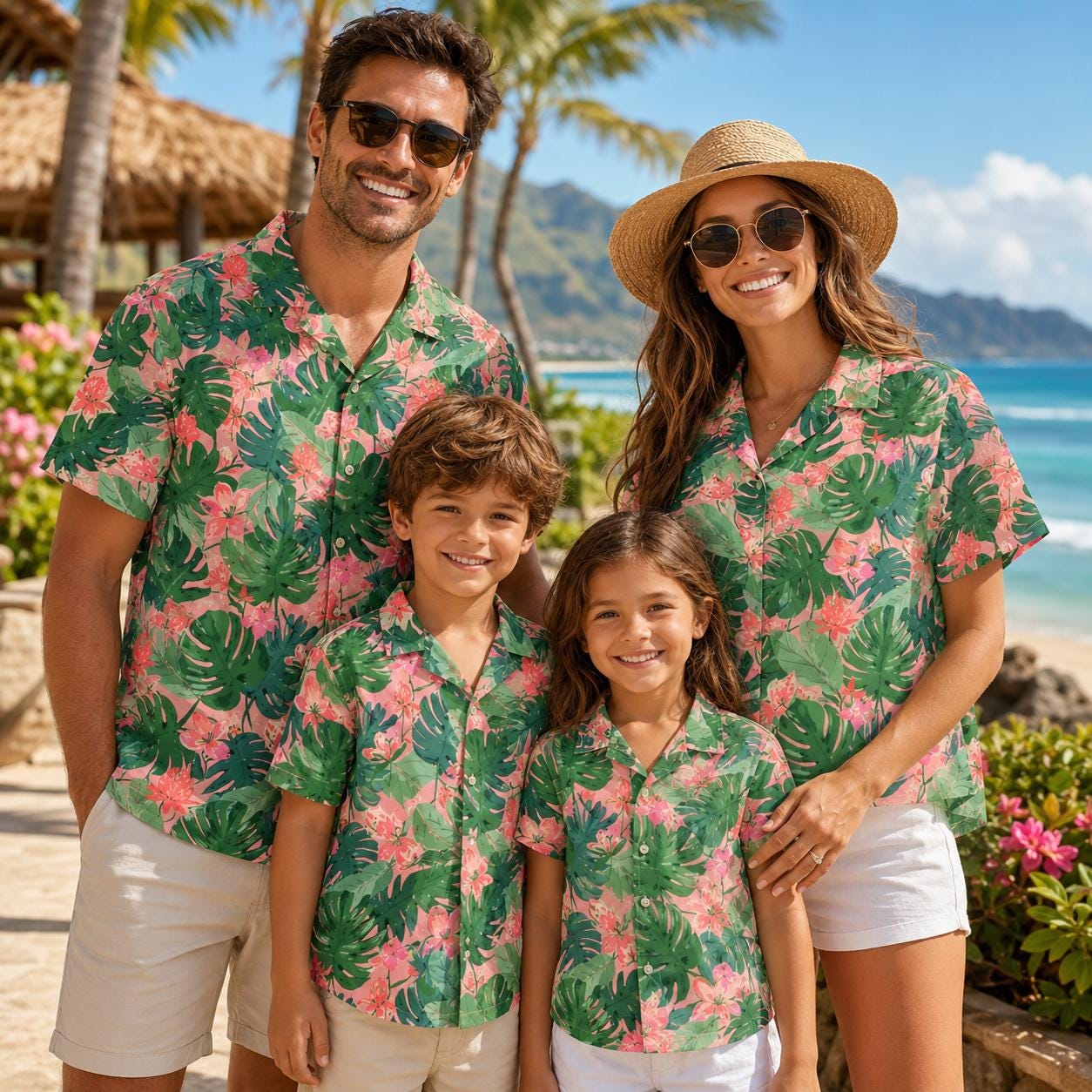 Kemeja Anak Hawaii Motif Bunga - Parent Of Plant ulasan dan harga