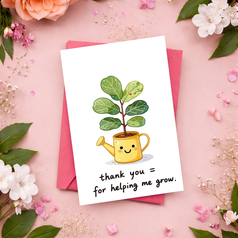 1 Kartu Ucapan Terima Kasih ya - Parent Of Plant ulasan dan harga