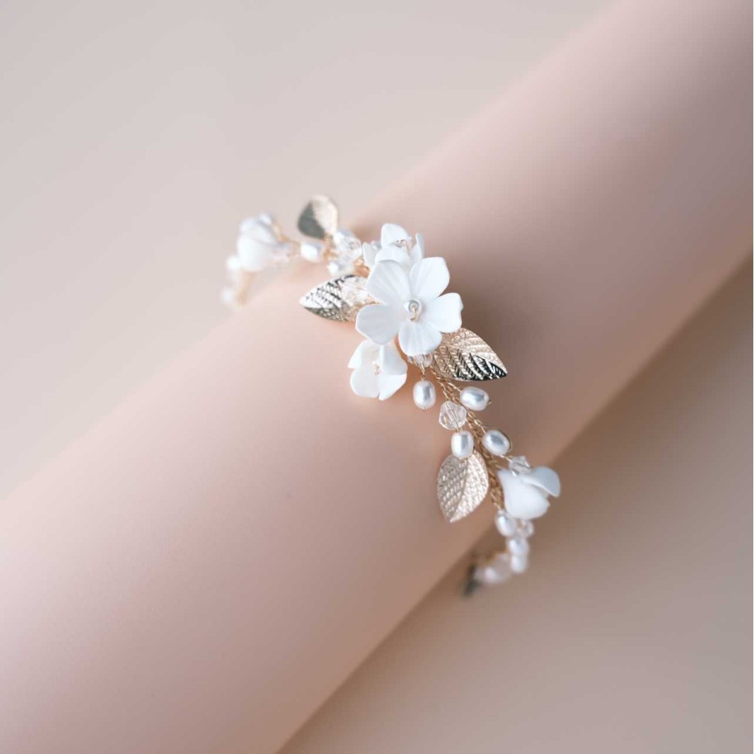 Ins Gelang Pengantin Bunga Tan - Snake Plant Ceramic ulasan dan harga