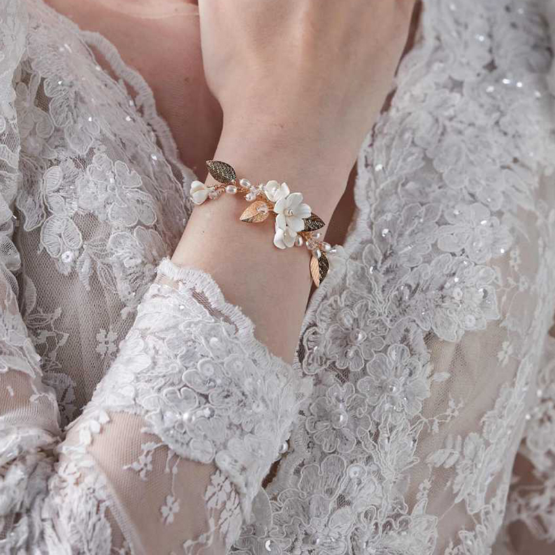 Ins Gelang Pengantin Bunga Tan - Snake Plant Ceramic ulasan dan harga