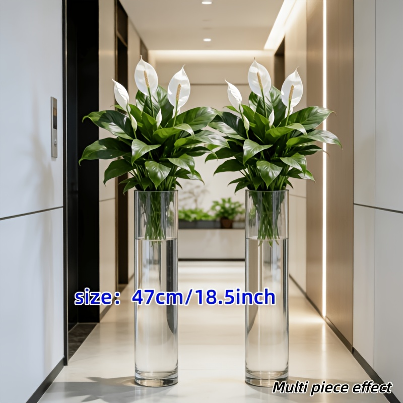 2 Buah = 6 Bunga, Vas Tidak Te - Peace Lily White ulasan dan harga